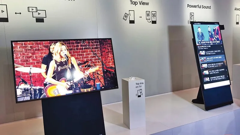 Samsung Sero - Televizorul vertical