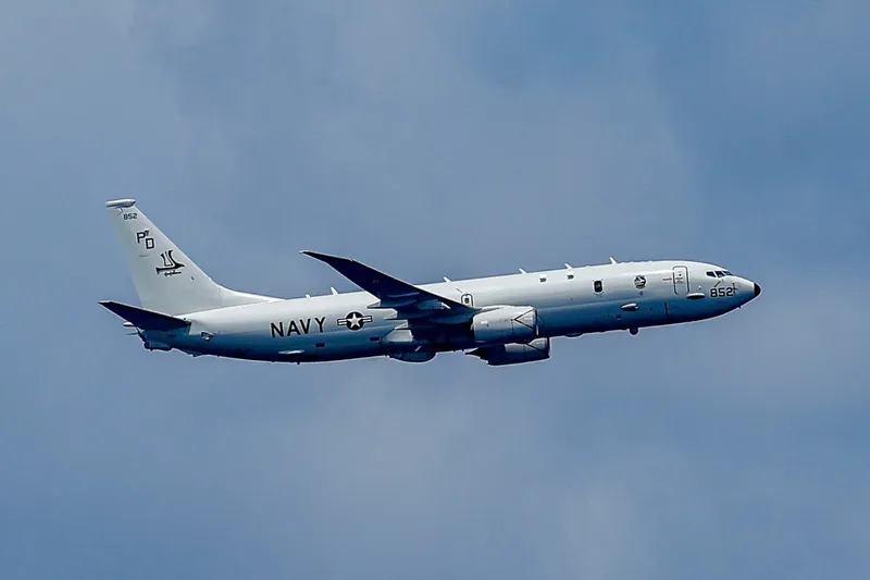 Un avion de supraveghere P-8 Poseidon al Statelor Unite - Foto: Profimedia Images