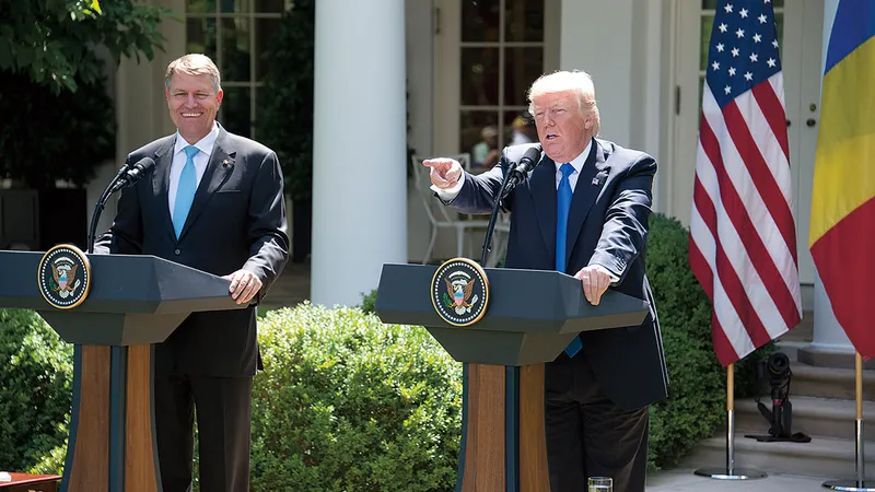 Klaus Iohannis și președintele Statelor Unite, Donald Trump, întâlnire la Casa Albă, 9 iunie 2017 - Foto: Profimedia Images