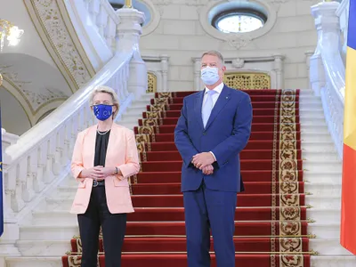 Şefa Comisiei Europene, Ursula von der Leyen, primită de președintele Iohannis la Cotroceni. / Foto: presidency.ro