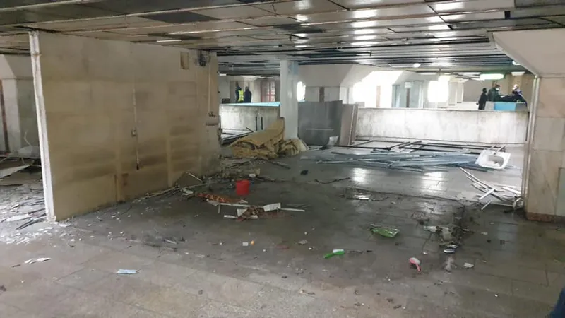 Primăria Sectorului 1 a demolat construcțiile ilegale de la stația de metrou Gara de Nord Foto: Facebook