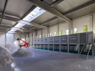 Construcţii Erbaşu, Staţia integrată de sortare și reciclare a deșeurilor din Construcții - Foto: Construcţii Erbaşu