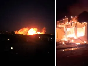 S-a cutremurat pământul în Donețk după un atac devastator cu rachete asupra bazelor rusești - Foto: X/ @Uncensorednewsw