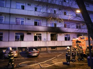 Pompierii au stins incendiul la Balș/FOTO: Inquam Photos/George Călin