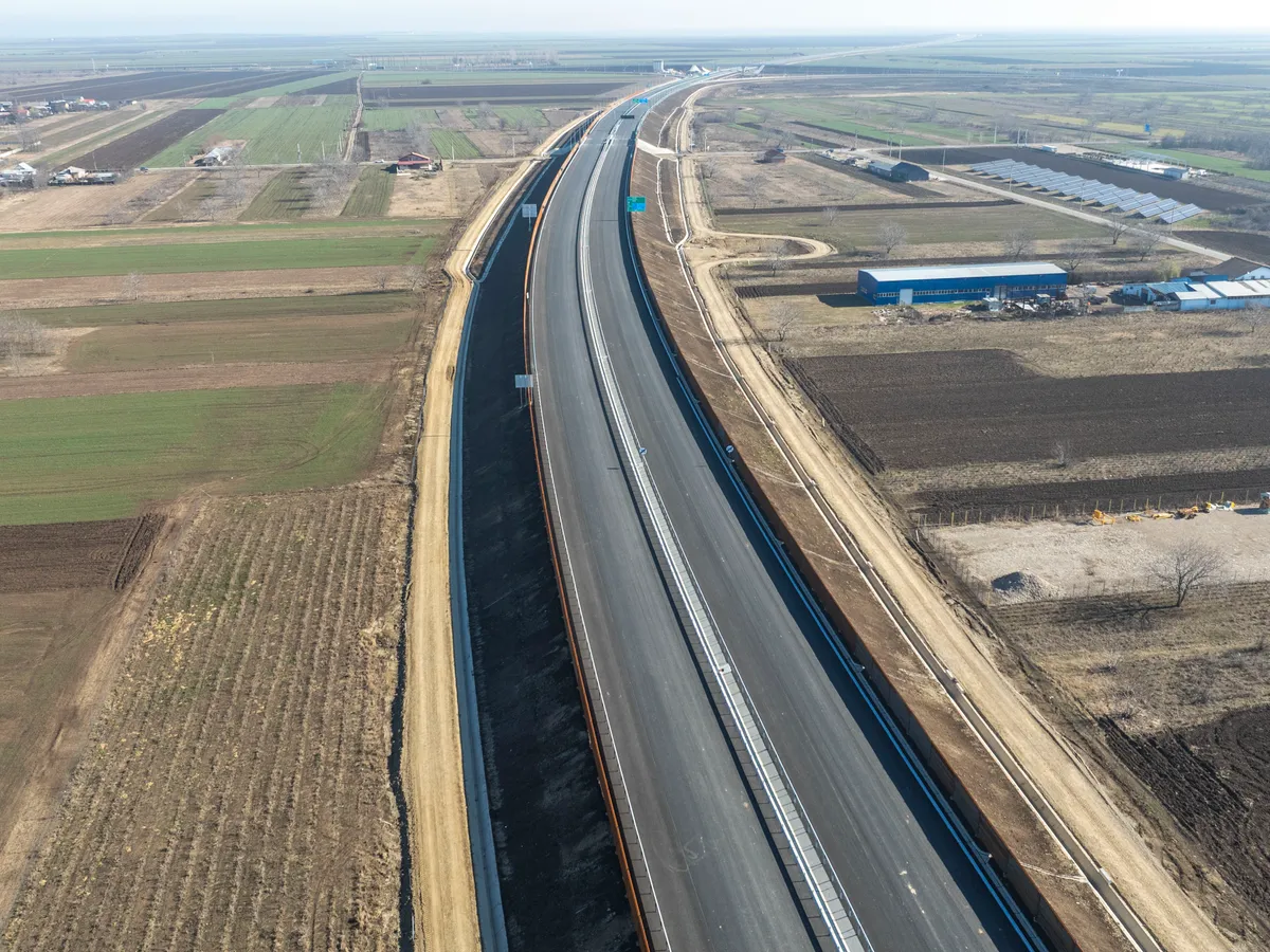 Autostrada A7, şantierul de la traversarea râului Buzău, la Vadu Paşii - Foto: INQUAM PHOTOS/Casian Mitu