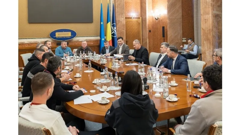 Ciolacu, după întâlnirea cu transportatorii: „Am centralizat doleanţele, trebuie găsite soluțiile” - Foto: gov.ro
