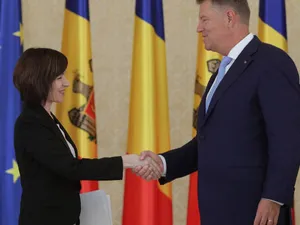 Maia Sandu s-a întâlnit cu Klaus Iohannis la Chișinău. Foto Administrația prezidențială