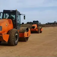 Utilaje pe șantierul unui lot din autostrada Sibiu - Pitești/ FOTO: DRDP Brașov
