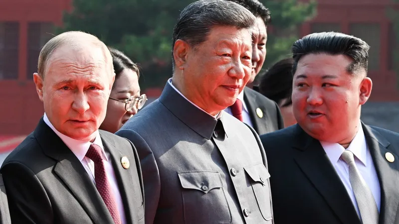Putin, Xi Jinping și Kim Jong-Un la Beijing - Foto: Profimedia Images