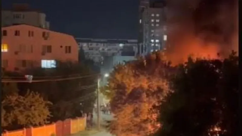 Incendiu puternic la Spitalul pentru copii Nicolae Robănescu din Capitală Foto: captură amator