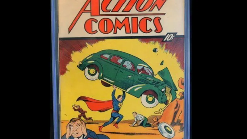 Revista Action Comics în care a apărut prima dată Superman, vândută pentru o sumă record. / Foto: news.ro
