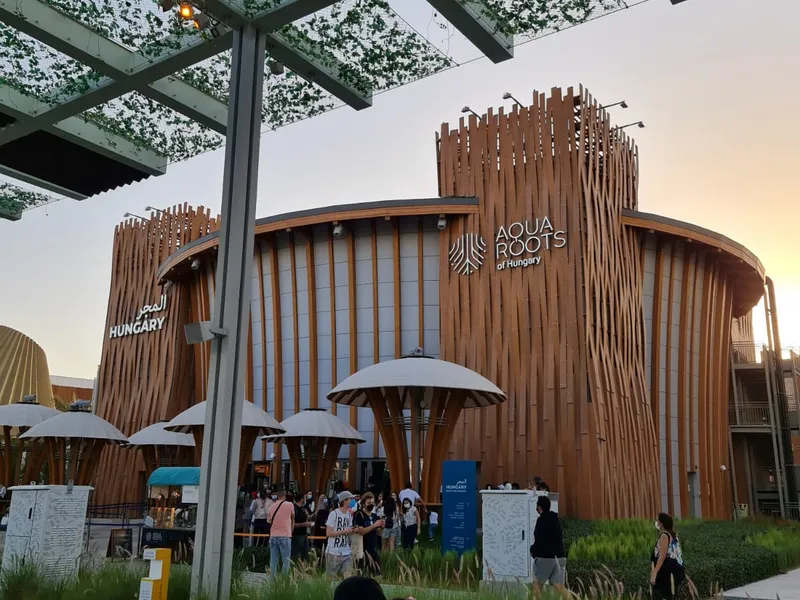 Cum arată pavilionul Ungariei la Expo 2020 Dubai. / Foto: Newweek Romania