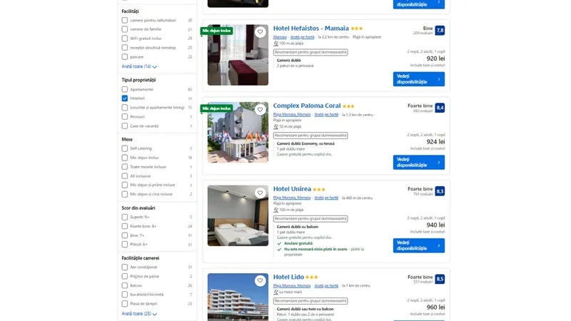 Mamaia, promovată la Salonul de Turism de la Paris. Preț la 4* în full sezon, de la 130 €/zi - Foto: captură ecran