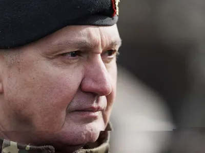 Şeful Armatei Române, gen. Vlad Gheorghiţă, la un antrenament tactic, Steadfast Dart 25, în Poligonul Smârdan - Foto: INQUAM PHOTOS/Bogdan Buda