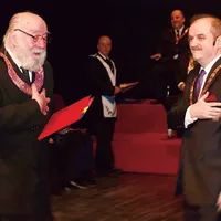 Templu masonic?! Teatrul Odeon,  condus de Cristian Șofron, găzduiește reuniunile conduse de masonul Stelian Nistor