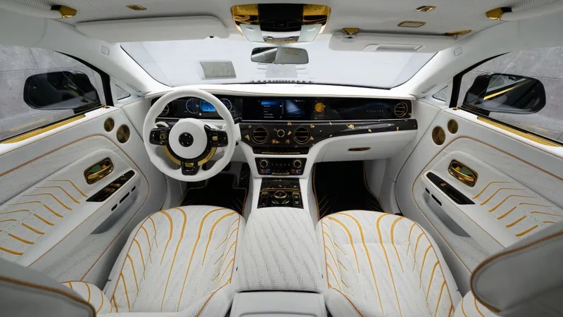 Cum arată Rolls-Royce-ul 100% electric cu jante din aur masiv. Costă circa 1.500.000 € - Foto: Mansory