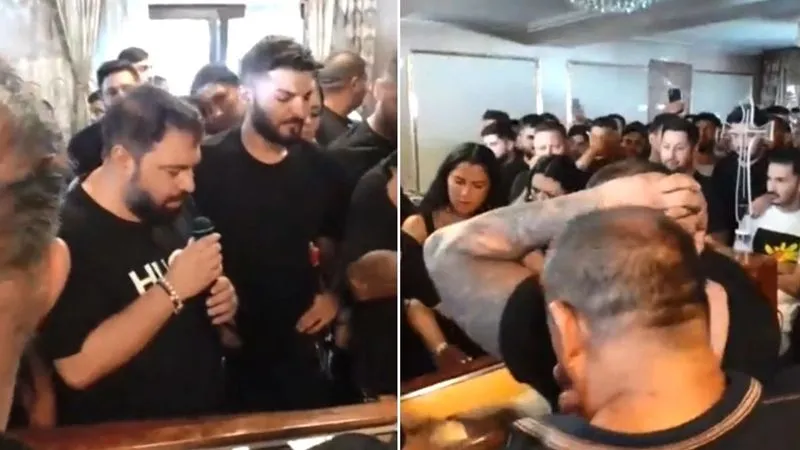 Manelistul Salam, la înmormântarea lui Emi Pian