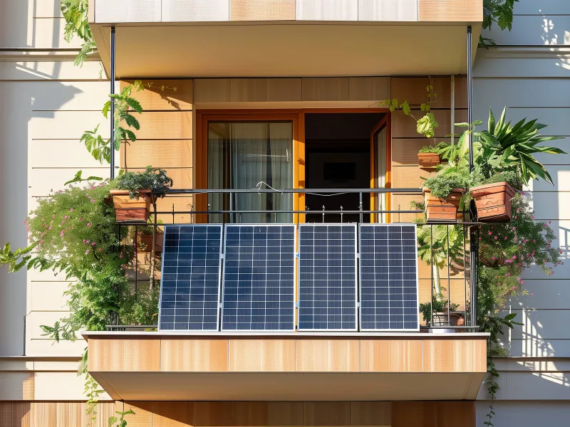 Sistem de panouri fotovoltaice pus pe balcon îți dă 2.300 wați și independență energetică. E 1.100€ - Foto: Profimedia images
