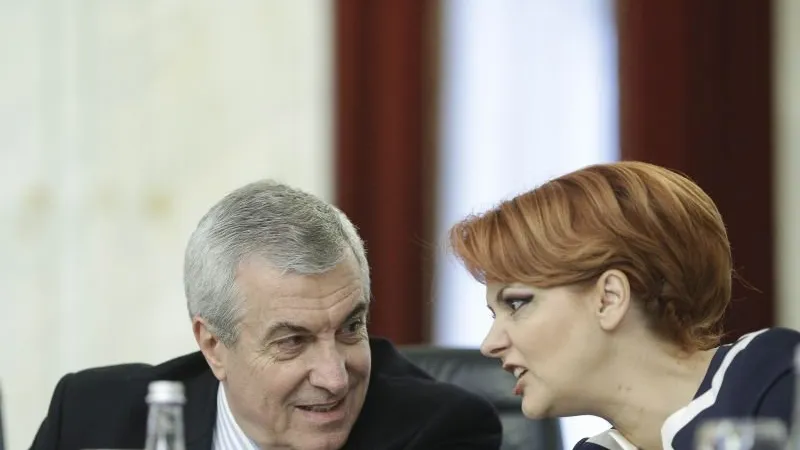 Tăriceanu și Olguța Vasilescu, ieri dușmani, azi prieteni. Foto Inquam Photos/Octav Ganea