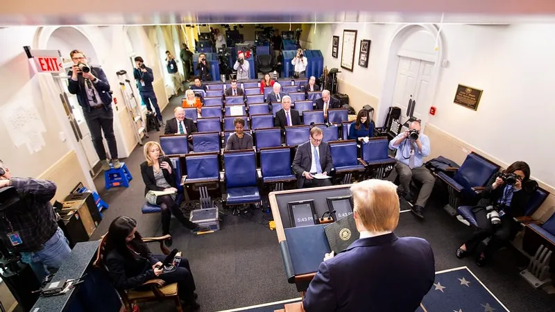 Briefing Donald Trump Foto: Facebook White House