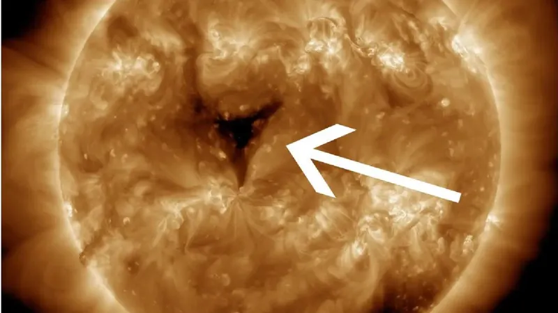 Gaură solară-Foto: NASA-Solar Dynamics Observatory