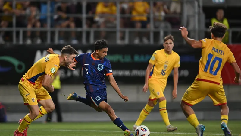 România, eliminată de Olanda în semifinalele Euro U19. Tricolorii au cedat cu 3-1 pe Giulești - Foto: Profimedia images