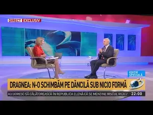 Dragnea relatând la Antena 3 că s-a dorit uciderea sa Foto: captură video