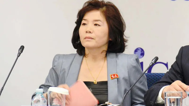 Choe Son Hui, prima femeie ministru de Externe în Coreea de Nord. / Foto: guardian.ng