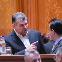 Marcel Ciolacu (PSD) și premierul Ludovic Orban (PNL)