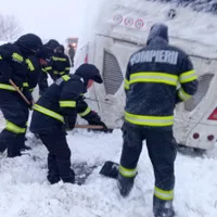 Tronsoane de drum închise la ora 18 din cauza viscolului Foto: ISU Constanta
