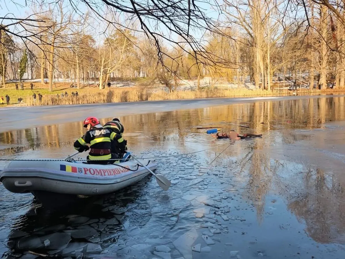 Atenție! Pericol de îngheț, pe lacuri și acumulări de apă. Sfaturile specialiștilor DSU