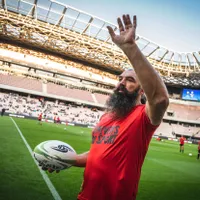 Sébastien Chabal, The Caveman, este acuzat de trafic de bilete pentru Cupa Mondială de Rugby Foto: profimediaimages.ro