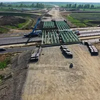 Cum lucrează grecii pe Autostrada Bucureștiului, între DN6 și A1. Gata în 2024? - Foto: Facebook/Asociația Pro Infrastructură