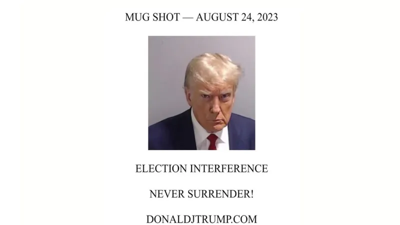 "Frumos tip!". Joe Biden ironizează "mugshot"-ul lui Donald Trump - Foto: X/Donald J. Trump