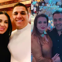 Adrian Beleaua Corduneanu cu soția (stânga) și Alina Filip cu Petronel Corduneanu Foto: Facebook și
