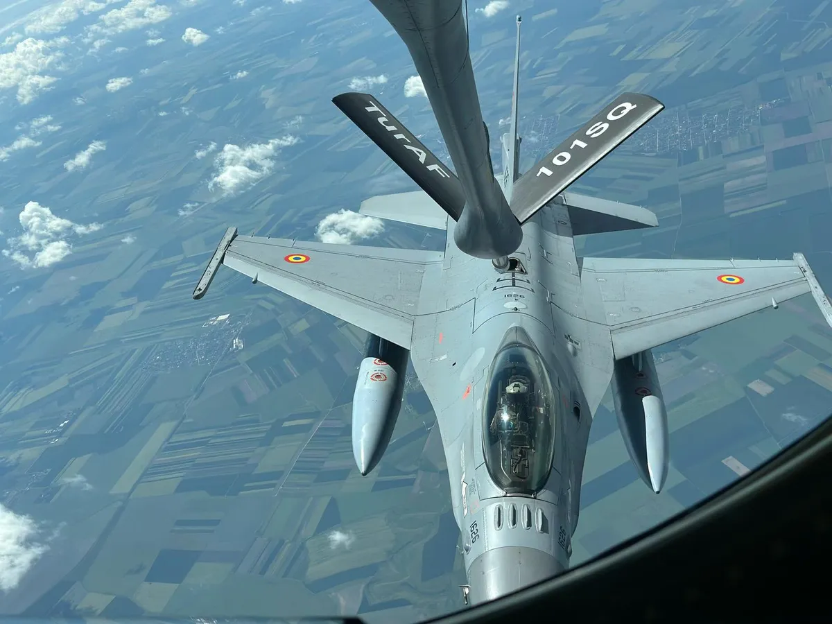 80.000$ a costat ridicarea avioanelor F-16 după atacul cu drone al Rusiei de la graniță - FOTO: MApN