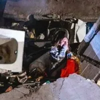 fata a scăpat în mod miraculos de rachetele rusești- Foto: Telegram/ Anton Gerașenko