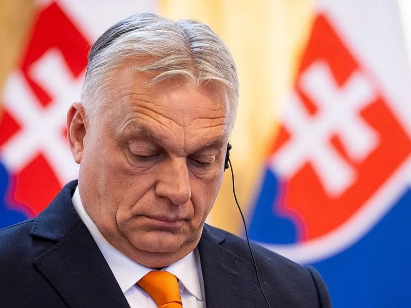 Viktor Orban, la întâlnirea de la Bratislava, cu omologul său slovac, Robert Fico - Foto: Profimedia Images