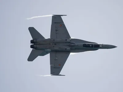 Avion F-18 al Forțelor Aeriene Spaniole - Foto: Profimedia Images (Imagine cu rol ilustrativ)