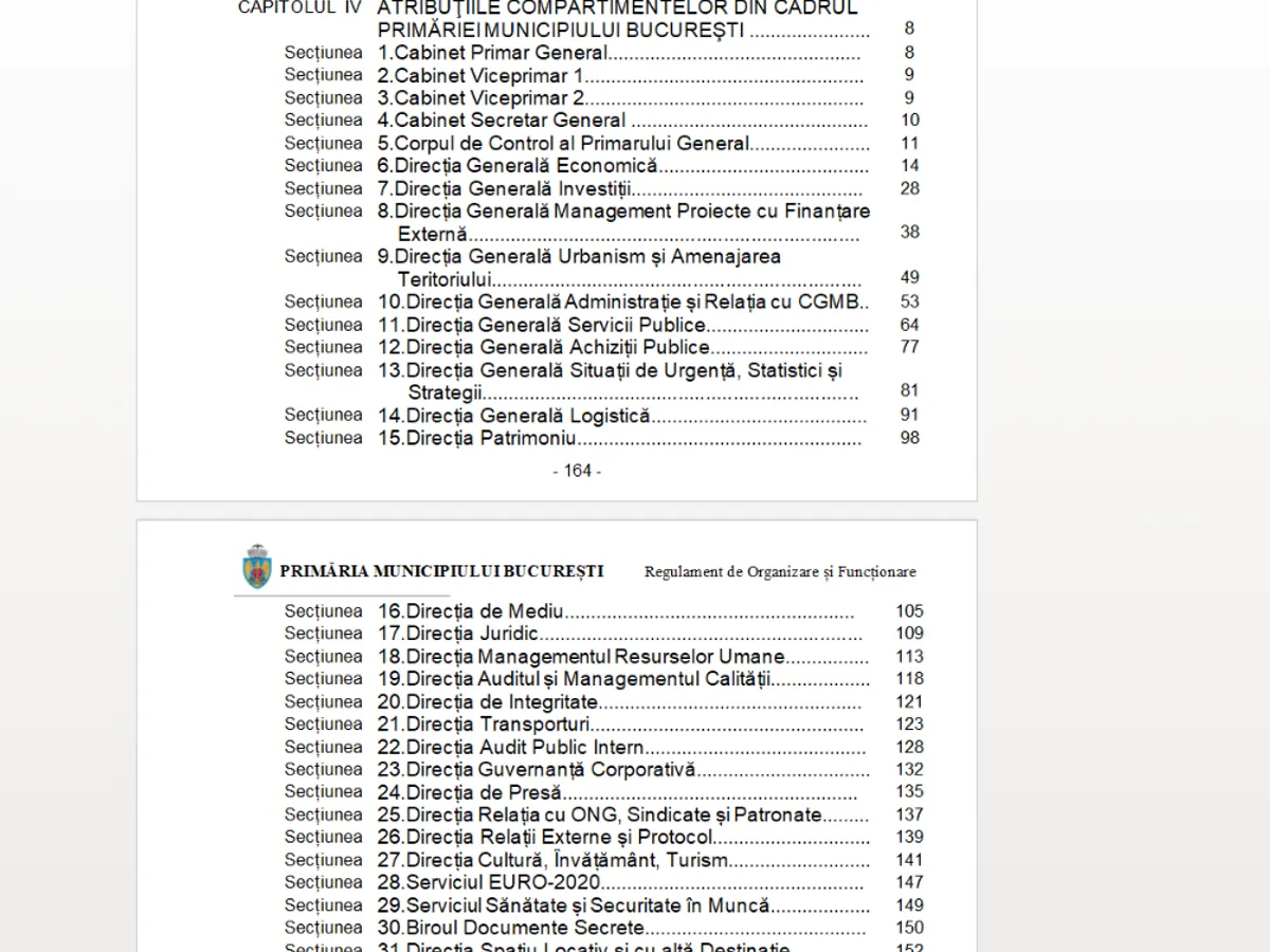 Direcții primărie - Foto: PMB
