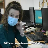 Chelnerița angajată la Apele Române/FOTO: Recorder (captură)