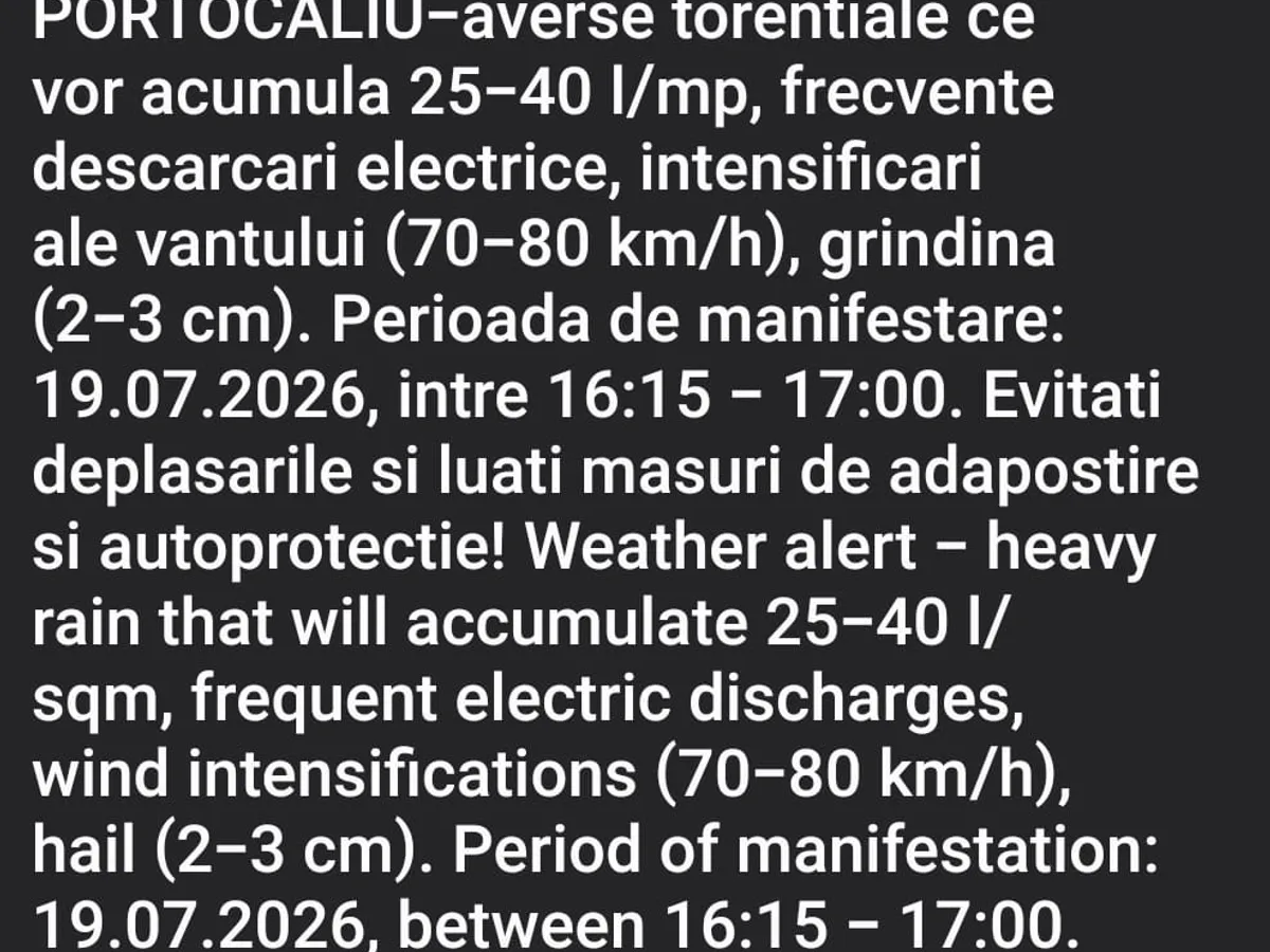 Ro-Alert - Foto: captură IGSU
