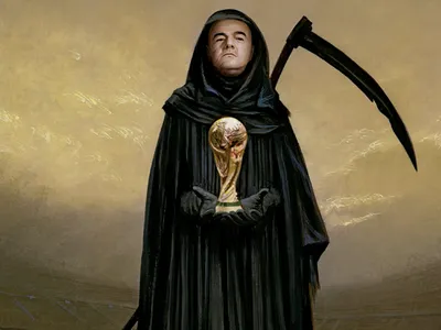 Președintele FIFA, Gianni Infantino,  sacrifică frumusețea fotbalului pentru eficiența financiară Ilustrație: BILL MAYER