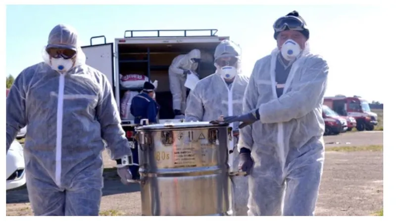 Depozit de deșeuri radioactive din Kiev, lovit de o rachetă rusească/foto: vice