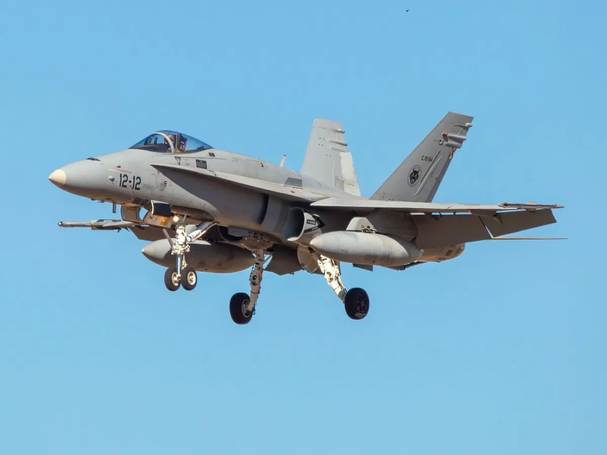 F-18M Hornet al Forțelor Aeriene Spaniole - Foto: Profimedia Images (Imagine cu rol ilustrativ)