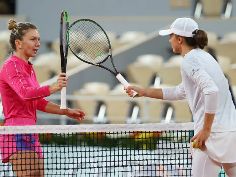 Simona Halep, învinsă de Iga Swiatek în semifinalele Indian Wells. / Foto: digisport.ro