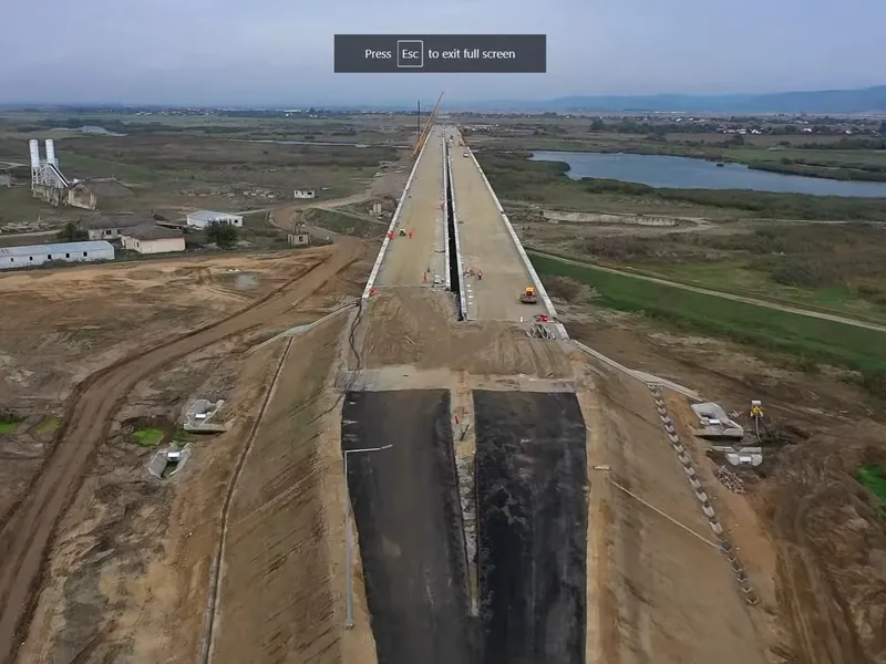 Construcția Autostrăzii Moldovei se mișcă în ritm de melc/Foto: Pro Infrastructura