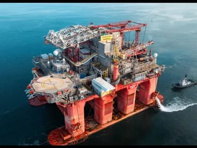 Cum a fost distrusă drona Rusiei ajunsă lângă platforma Neptun Deep - Foto: The Sun/omvpetrom
