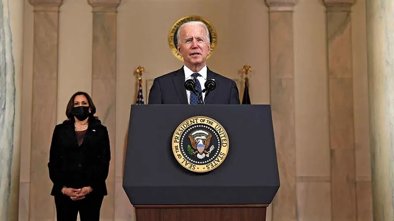 Președintele Joe Biden transmite observații națiunii după verdictul Chauvin 