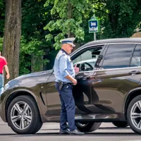 Foto: Copilul șofa atunci când a fost prins de poliție Sursa: Profimedia